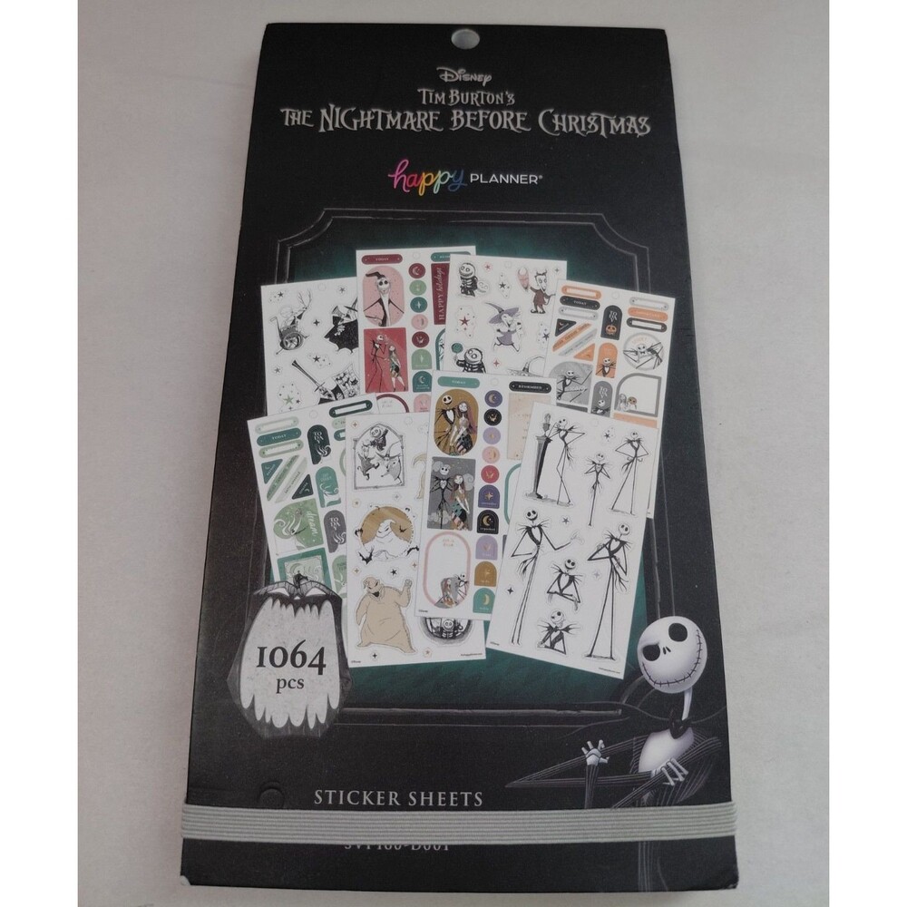 Disney Happy Planner The NIGHTMARE BEFORE CHRISTMAS Book of 1064 Stickers